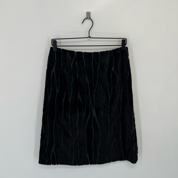 Vintage 80s Anni Kurn Faux Fur Abstract Zebra Wavy Printed Mini Skirt - Picture 1 of 7
